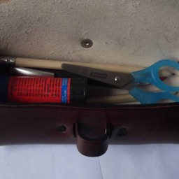 "Leather Pencil Case , Triskell 2 Design - Colour " - thumbnail 2