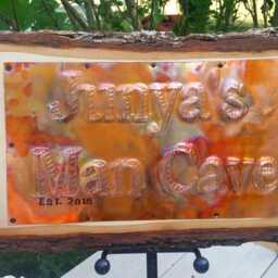 Custom Copper Sign, Personalized Family Name Wall Hanging, 7Th Anniversary Gift - thumbnail 2