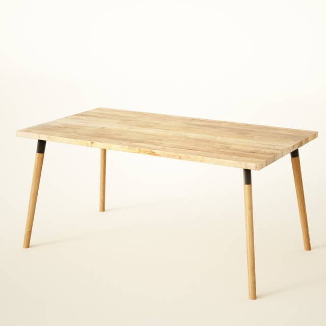 Sustainable Dining Table On Danish Oak Legs, Authentic Reclaimed Timber, Customisable, Vintage Collection - image 1