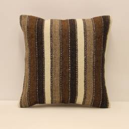 Kilim Pillow Cover 16x16 in 40x40 cm Throw Pillows Decorative Boho Interior Design Home Decor Ethnic Pillowcover Cushion 4Kf-625 - thumbnail 1