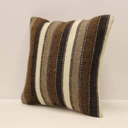 Kilim Pillow Cover 16x16 in 40x40 cm Throw Pillows Decorative Boho Interior Design Home Decor Ethnic Pillowcover Cushion 4Kf-625 - thumbnail 3