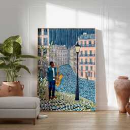 Jazz Poster, Music Wall Art Print, Retro Decor, Lover Gift, Blues Print - thumbnail 2