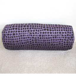 "Purple Bolster Pillow Cover Black Cylinder Cushion Sham Case 6"" 8"" 9"" 10"" 12"" 16"" 18"" 20"" 24" - thumbnail 2
