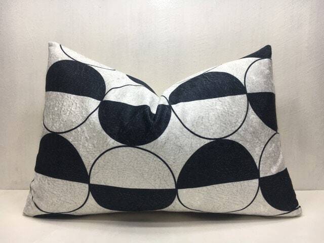 Handwoven Silk Ikat Pillow Cover, Decorative Accent - 16x24 - image 1