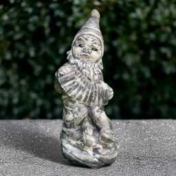Funny Gnome With Accordion Concrete Musician Statue Cement Yard Decoration Outdoor Figurine Stone Folk Music Ornament Lover Gift - thumbnail 1