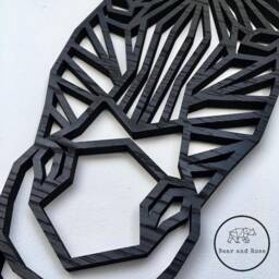 Geometric Zebra Head - Wooden Wall Art Home Nursery Animal Safari Africa Wildlife - thumbnail 3