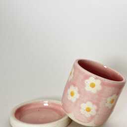 Mini Pink Daisy Planter - thumbnail 3