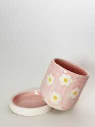 Mini Pink Daisy Planter