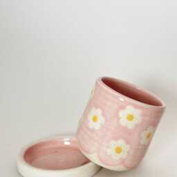 Mini Pink Daisy Planter - thumbnail 2