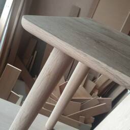 Mid Century Modern Wood Side Table - Small Oak Scandi Square Coffee Beside Furniture - thumbnail 3