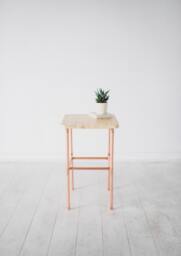 Copper & Pine Bedside Table - Nightstand