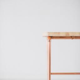 Copper & Pine Bedside Table - Nightstand - thumbnail 4