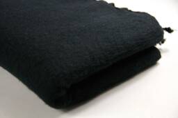 Handwoven Black Yak Wool Blanket Large Meditation Shawl, Travel Wrap - thumbnail 1