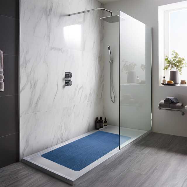 Nicoman Reversible Anti-Slip PVC Shower Mat - Dual-Colour - image 1