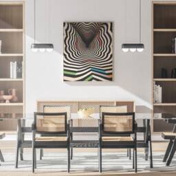 Bridget Riley Tunnel To Infinity Print, Optical Illusion Artwork, Modern Art Design, Inspired - thumbnail 3
