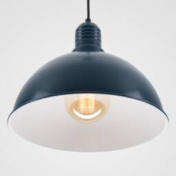 Lias Ceiling Pendant Lamp - Navy Retro Loft Industrial Minimalist - thumbnail 2