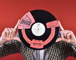 Upcycled Vinyl Record Art African Mask Streetart Style Home Decor - thumbnail 1