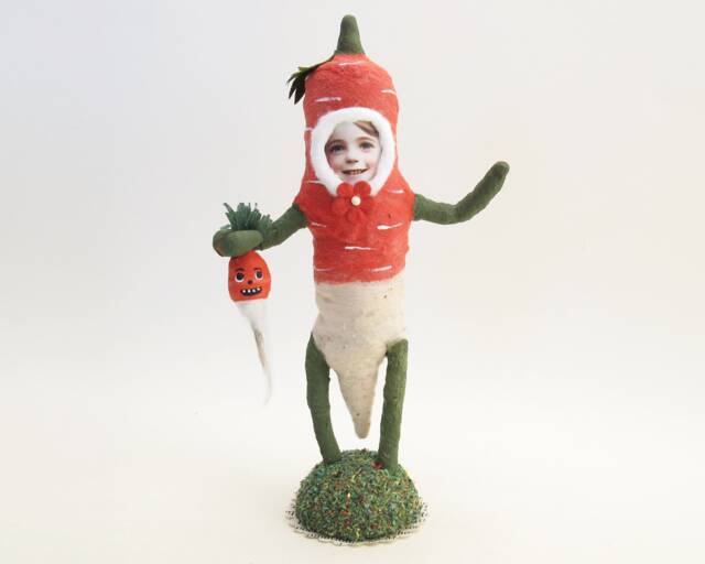 Spun Cotton Radish Child Figure - image 1