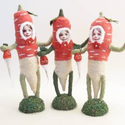Spun Cotton Radish Child Figure - thumbnail 3