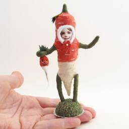 Spun Cotton Radish Child Figure - thumbnail 4