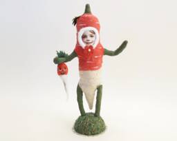 Spun Cotton Radish Child Figure