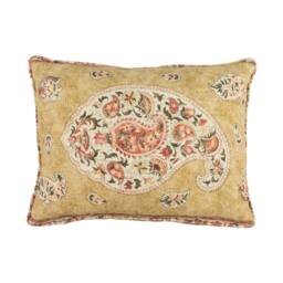 Gp & J Baker - Coromandel Tobacco Intricately Detailed Kashmir Paisley Designer Cushion Cover Luxury Throw Pillow Handmade Home Deco - thumbnail 2