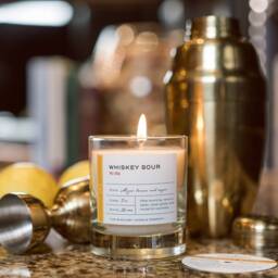 Whiskey Sour Candle - 7 Oz. Glass/Cocktail Gift Gifts - thumbnail 4