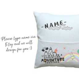 Personalised Reading Cushion/Pillow Cover Only Children Christmas Birthday Gift - thumbnail 3