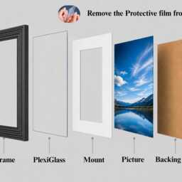 Black Swept Photo Frame With Mount - A1 A2 A3 Poster Picture White Ivory Blue Gold Mounts Wall Hanging & Tabletop Frames - thumbnail 3