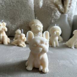 Handmade French Bulldog Candle Vegan Soy Wax, Dog Lover Gift - thumbnail 2