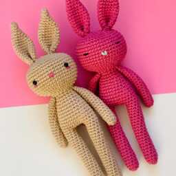 Cuddly Bunny - Handmade, Vegan, Eco Friendly Toy, Crochet Bunny - thumbnail 4