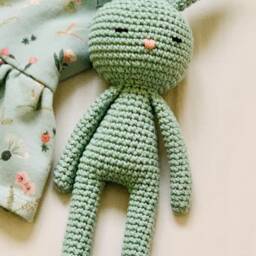 Cuddly Bunny - Handmade, Vegan, Eco Friendly Toy, Crochet Bunny - thumbnail 2