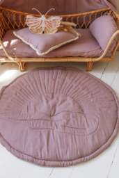 Lilac Sun Linen Baby Play Mat - Boxkleed