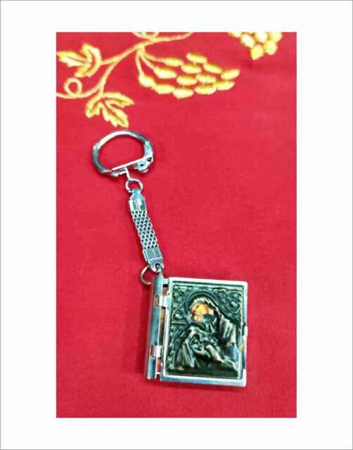 Gospel Metal Key Holder Prayer Engraved Bible Verse - image 1