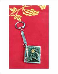 Gospel Metal Key Holder Prayer Engraved Bible Verse - thumbnail 1