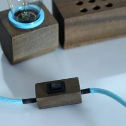 Udarnik - Wood Organizer With Lamp - thumbnail 2