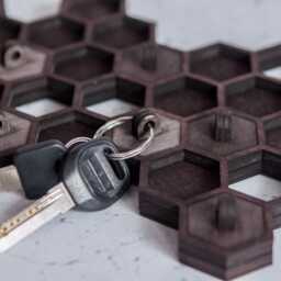 Honeycomb Key Holder, Key Hooks, Unique Key Holder For Wall, Key Rack, Housewarming Gift, Anniversary Gift, Wedding Gift, Key Hanger, Key - thumbnail 2