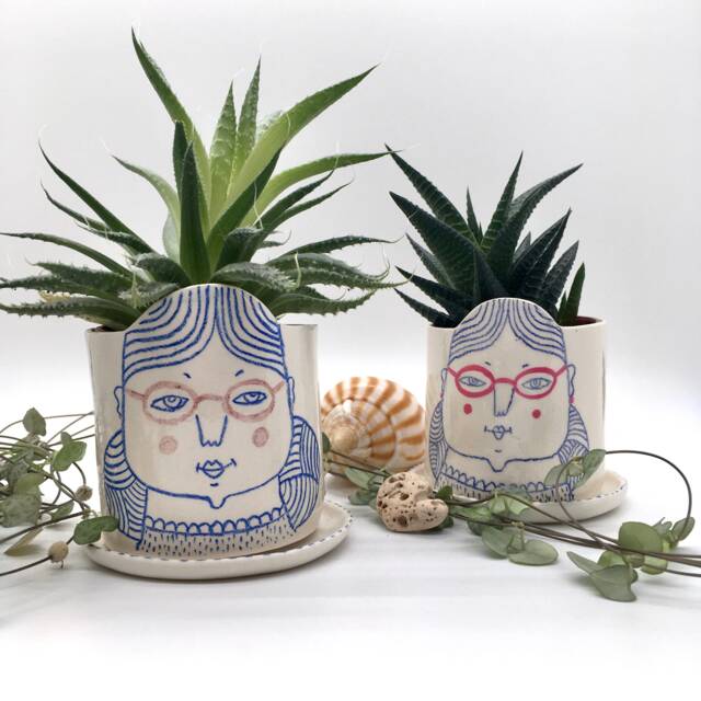 Mum/Grandma Handmade Flowerpot For Small Succulents - image 1