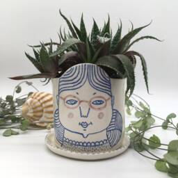 Mum/Grandma Handmade Flowerpot For Small Succulents - thumbnail 2