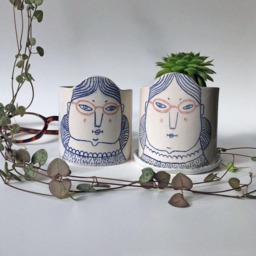 Mum/Grandma Handmade Flowerpot For Small Succulents - thumbnail 3