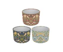 William Morris Strawberry Thief Lampshade, Table Lamp, Pendant Shade, Drum Shade, Home/Room Decor, Made in Uk, Custom, Crimson, Navy, Sky