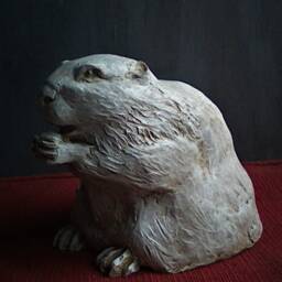 The Beaver, Reconstituted Stone Sculpture - thumbnail 2