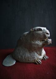 The Beaver, Reconstituted Stone Sculpture - thumbnail 1