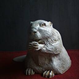 The Beaver, Reconstituted Stone Sculpture - thumbnail 4
