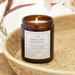 Gift For Friend - Personalised Gifts To My Favourite Person Scented Candle - thumbnail 1