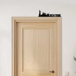 Door Topper New York Lettering & Skyline Various Colours Decorative Sign - Novelty Wall Decor, Frame Art, Art - thumbnail 3