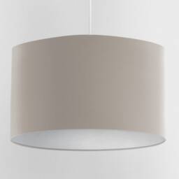 Velvet Lampshade - Dove With White Lining, Handmade Lampshades, Table Lamp Shade, Grey - thumbnail 3