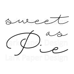 Sweet As Pie, Digital Print, Southern Wall Art, Kitchen Prints, Bakery Black & White Phrases, Word Art - thumbnail 2
