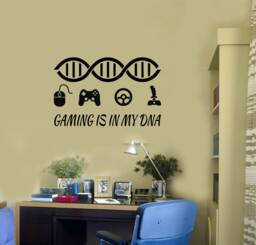 Gamer Quote Vinyl Wall Decal Gaming Dna Art Gamepads Video Games Stickers - #2798Di - thumbnail 1