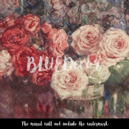 Classic Bouquet Of Roses Removable Wallpaper, Repositionable, Peel & Stick, Wall Decor, Covering, Adhesive, Floral Mural #101 - thumbnail 4